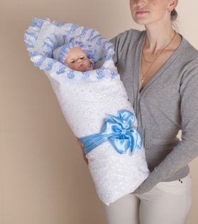 Полотенце с уголком для новорожденных