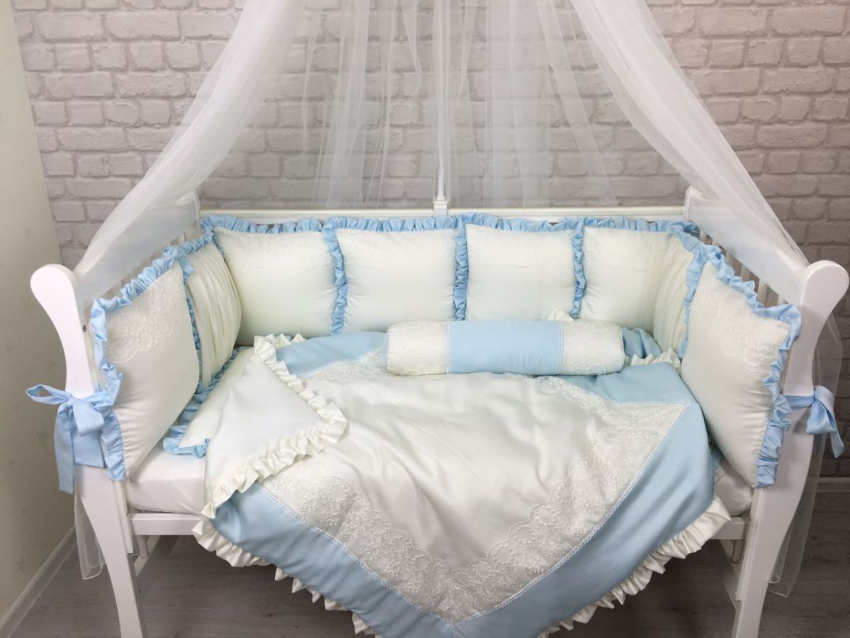 Комплект в кроватку для новорожденного мальчика